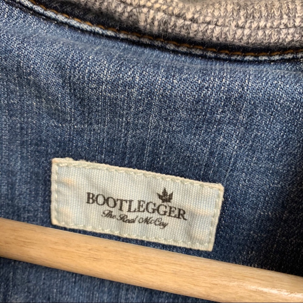 Bootlegger Denim Jacket Sweater Hoodie Small - Picture 6 of 11